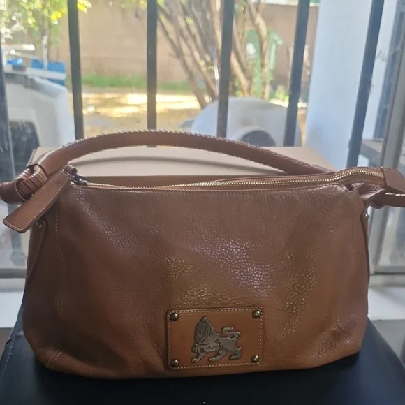 MCM Tan Leather Shoulder Bag - Picture 1 of 13